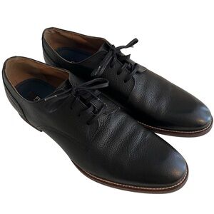 Rush by Gordon Rush Black "Stephen" Leather Lace Up Oxford Shoe 11.5 LIKE NEW